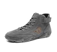 MEIION FeelFree Ergonomic Waterproof & Pain-Relieving Barefoot Shoes for Autumn and Winter Suede Boots for Outdoor Hiking - Elegant and Comfortable Fashion Trainers, gray, 7 UK