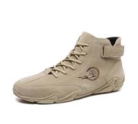 MEIION FeelFree Ergonomic Waterproof & Pain-Relieving Barefoot Shoes for Autumn and Winter Suede Boots for Outdoor Hiking - Elegant and Comfortable Fashion Trainers, khaki, 7 UK