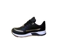 MEIION Lisa Orthopaedic Shoes - Comfortable and Elegant Comfort Trainers with Wedge Heel: Breathable Running and Sports Shoes, Ideal for Pain Relief & Everyday Use, black, 7 UK