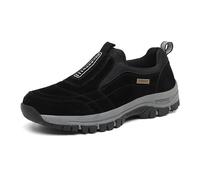 MEIION Orthaxm Orthopaedic Pain Relief Shoes for Healthy Feet Men's Casual Shoes: Lightweight Outdoor Trainers, Non-Slip & Sporty for Fitness & Running, black, 8 UK