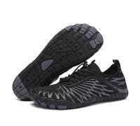 MEIION PureStep - Healthy & Comfortable Barefoot Shoes Men and Women Unisex Trail Running Shoes, Hiking Shoes, Barefoot Shoes, Running Shoes, Fitness Shoes, black, 7 UK
