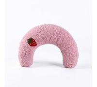 MEIION Sternstimme Cat Beautiful Cosy Pillow - Soft U-shaped Cat Cushion - Comfortable Flannel Pet Pillow for Better Sleep and Cervical Spine Protection