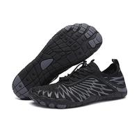 MEIION Women's Lorax Pro Barefoot Water Shoes, Black, Size 9 UK