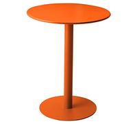 Meiiron Counter Bistro Pub Tables, Round Bar and Pub Table, Iron Top Modern Style Standing Circular Cocktail Table Suitable for Living Room, Restaurant (Color : Orange, Size : Dia 40.5cm(16"))
