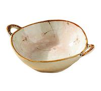 Meiiron Soup Pasta Bowls with Double Handles, Rustic Porcelain Pasta Bowl Noodles Ramen Bowls 26 Ounce for Cereal, Pasta, Ramen, Salad and Soup - Safety Underglaze Print (Color : B)