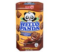 Meiji Hello Panda Biscuits with Double Chocolate Filling 50g