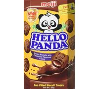 Meiji Hello Panda Chocolate Biscuits with Chocolate Flavour Filling 10 x 50g