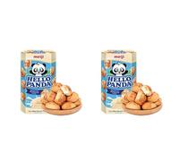 Meiji Hello Panda Milk Cream Filled Biscuits, 50 g (Pack of 2)