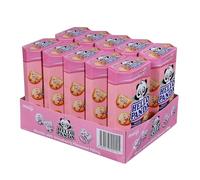 Meiji Hello Panda Strawberry 50g x 10 - Fun Filled Chocolate Cream Biscuits Snack Pack, Japanese Biscuits, Sweet Treats for Kids & Adults