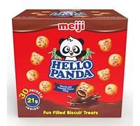Meiji Japan Biscuit Hello Panda Snacks Chocolate, 630 g, Pack of 30 Limited Edition Share Pack for Any Occasion