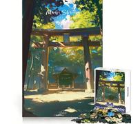 Meiji Shrine Serenity Teenagers 1000 Piece Jigsaw Puzzle Cognitive Recall Peaceful Recreation Sharp Cut size 38x26cm