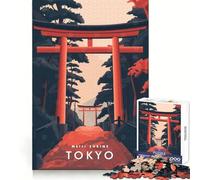 Meiji Shrine Tokyo Adults Puzzles 1000 Piece Jigsaws Memory Skill Mindful Leisure Clean Edges Creative Gift size 50x75cm
