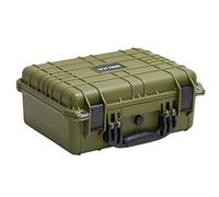 MEIJIA All Weather IP67 Waterproof Hard Protective Case,Hard Camera Case with Customizable Foam,Perfectly Protection of Camera, Drones, Pistols, Equipments,15.98x12.99x6.85inches (Green)