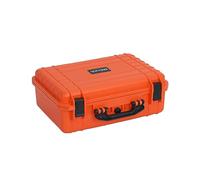 MEIJIA All Weather Portable IP67 Waterproof Protective Case, Hard Camera Case with Customizable Foam, Perfectly Protection of Camera, Drones, Pistols, Equipments, 18.5 x14.06x6.93inches (Orange)