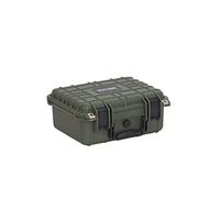 MEIJIA Portable All Weather Waterproof Protective Case,Hard Case,Camera Case with Customized Fit Foam,Fit Use of Drones,Camera,Equipments,Pistols,13.35 x11.63x5.98inches (Green)