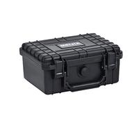 MEIJIA Portable Waterproof Protective Hard Case,Compact Camera Case with Customizable Fit Foam,Elegant Black,Fit for Drones,Camera,Lens, 9.17inchx7.56inchx4.33inch