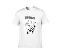MeiJian Eurythmics New Wave Ultravox Annie Lennox Graphic Band Music T-Shirt White S