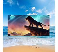 Meiju Beach Towels Extra Large For Kids Adults, Animal Print Microfiber Absorbent Lightweight Summer Soft Blanket Bath Towel Tapestry Yoga Travel Sports (The Lion King,70x150cm)