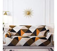 Meiju Sofa Cover Stretch Universal Slipcovers Elastic Fabric Sofa Covers 1 2 3 4 Seater Slip Soft Sofa Protector Machine Washable Non Slip Couch Covers (Geometry,4 Seater:235-300cm)