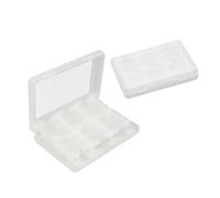 Meijunter 2Pcs 28in1 Game Card Case Holder for Nintendo DS NDS/NDS, White | Plastic Cassette Organiser Card Storage for Nintendo Lite/NDSI/2DS/3DS