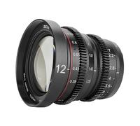 Meike 12mm T2.2 Large Aperture Manual Focus Low Distortion 4K Mini Cine Lens for Micro Four Thirds M43 MFT Mount Cameras Compatible with Olympus Panasonic Lumix BMPCC 4K Zcam E2 GH5 GH6 GH7