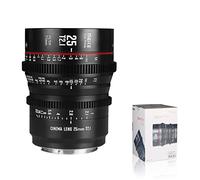 Meike 25mm T2.1 S35 Manual Focus Wide Angle Prime Cinema Lens for Canon EF Mount and Cine Camcorders EOS C100 II, C200, EOS 300, C300 Mark III, Zcam E2-S6 6K