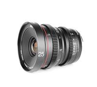 Meike 25mm T2.2 Large Aperture Manual Focus Prime Low Distortion Mini Cine Lens Compatible with Fujifilm X Mount Lens
