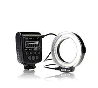 Meike FC-100 LED Macro Ring Flash Light with LCD Display and Power Control and Adapter Ring,Compatible with Canon,Compatible with Nikon,Pentax Olympus DSLR Camera Camcorder