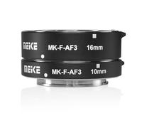 MEIKE MK-F-AF3 Autofocus Macro Extension Tube for Fujifilm Mirrorless Cameras (10mm, 16mm, or Combination) - Compatible with X-T1, X-T2, X-Pro1, X-Pro2, X-M1, X-T10, X-A1, X-A2, X-E1, X-E2, X-E3