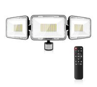MEIKEE 70W Security Lights Outdoor Motion Sensor 6580LM 6500K Daylight White PIR Floodlights Outdoor 4 Modes Timing with Remote Control IP66 Waterproof 180° Adjustable for Garden Garage Doorways