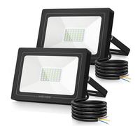 MEIKEE Led Floodlight Outdoor, 2 Pack 35W LED Security Light, IP66 Waterproof Super Bright 3000LM led Spot Lights 6500K Daylight White Light for Garden, Yard, Garages, Warehouse, Patio, Billboard