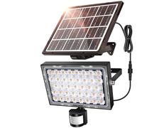 MEIKEE Separate Solar Spotlight Motion Sensor, 39 LEDs IP66 2 Modes - Outdoor Security Lighting for Garden/Porter