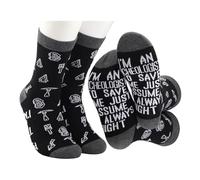 MEIKIUP Archeologist Gift 2 Pairs Antique Archaeology Socks Archaeology Artifact Gift for Archeologist Lover Relic Hunter Socks (Archeologist Socks-UK)
