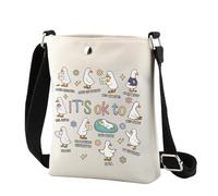 MEIKIUP Autism Awareness Gift It's Ok to Be Different Autism Goose Crossbody Bag Special Education Teacher Gift Neurodiversity Gift (Autism Awareness Crossbody-UK)