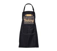 MEIKIUP Baker Baking Apron Bread Maker Gifts Obsessive Baking Disorder Funny Pastry Chef Gifts Baking Master Apron with Pockets (Baking Disorder Apron-UK)
