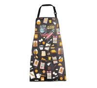 MEIKIUP Bakery Heart Apron Baking Lover Gifts Bakery Gifts for Bakers Baking Aprons Cinnamon Roll Lover Gift Pastry Chef Apron (Bakery Heart Apron-UK)