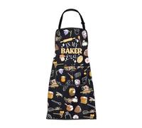 MEIKIUP Baking Apron in My Baker Era Pastry Chef Gifts for Baker Apron for Women Baking Lovers Gifts Funny Baking Kitchen Apron (BAKER Era Apron-UK)