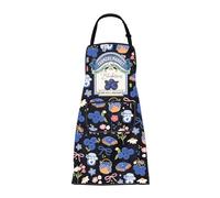 MEIKIUP Blueberries Apron Blueberry Lover Gift Blueberry Cooking Aprons with Pockets Blueberries Fruit Farmer Gardening Apron (Blueberry Apron-UK)