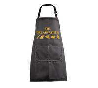 MEIKIUP Bread Baking Apron for Bread Maker the Breadfather Baking Master Apron with Pockets Sourdough Baker Gifts Bakery Aprons (Breadfather Apron-UK)