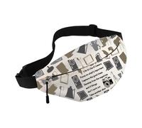 MEIKIUP Camera Fanny Pack for Photographer Waist Bag Life is Like a Camera Gifts for Photography Lovers Photographer Gifts (Camera WB-UK)