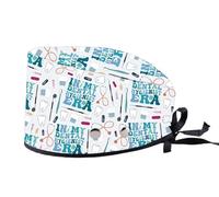 MEIKIUP Dentist Scrub Cap with Sweatband Dental Worker Gifts for Dentist Office Staff in My Dental Hygienist Era Oral Care Gift (Dental Hygienist Scrub Cap-UK)