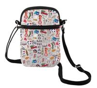 MEIKIUP Dominican Republic Crossbody Bag Dominican Republic Lover Gift Caribbean Themed Souvenir Gift, Dominican Cb