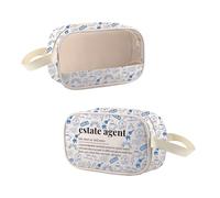 MEIKIUP Estate Agent Clear Makeup Bag Real Estate Closing Makeup Bag New Real Estate Agent Gift Staff Gift, Estate CMB, 现代