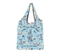 MEIKIUP Fantasy Book Reusable Foldable Shopping Tote Fantasy Book Lover Gift You Do Not Fear You Do Not Falter You Do Not Yield (Not Yield F-Bag-UK)
