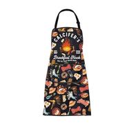 MEIKIUP Flame Aprons Japanese Anime Gifts for Cartoon Lovers Fans Skillet Breakfast Apron Fire Demon Gifts