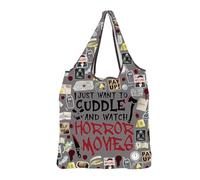 MEIKIUP Funny Detective Reusable Foldable Shopping Bag Crime Junkie Merch Gift for True Crime Lovers Investigator Gift for Fans (Detective F-Bag-UK)