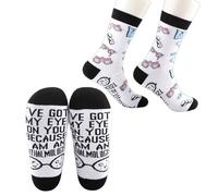 MEIKIUP Funny Ophthalmologist Socks I've Got My Eye on You Ophthalmologist Gift Optometrist Crew Socks Eye Doctor novelty Gifts (Ophthalmologist Socks-UK)