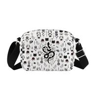 MEIKIUP Gothic Crossbody Purse Dark Academia Gift for Girls Punk Skull Bag Dark Romance Bookish Merch Skeleton Goth Backpack Bag (Dark Romance HB-UK)