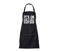 MEIKIUP It's Okay If You Don't Like Me Not Everyone Has Good Taste Funny Sarcastic Cooking Baking Apron for Housewife Mom Chef (Sarcastic Apron-UK)