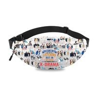 MEIKIUP K-drama Lover Gift K-drama Mama Waist Bag K-Drama Addict Waist Pack I'm Thinking About K-Drama Bag, K-drama WB, Modern